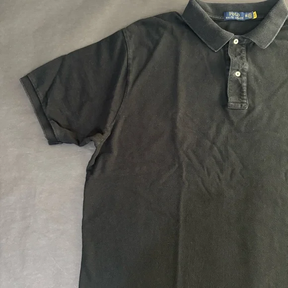 The Iconic Mesh Polo Shirt Black Big & Tall 3XB 3TG - Picture 6 of 10
